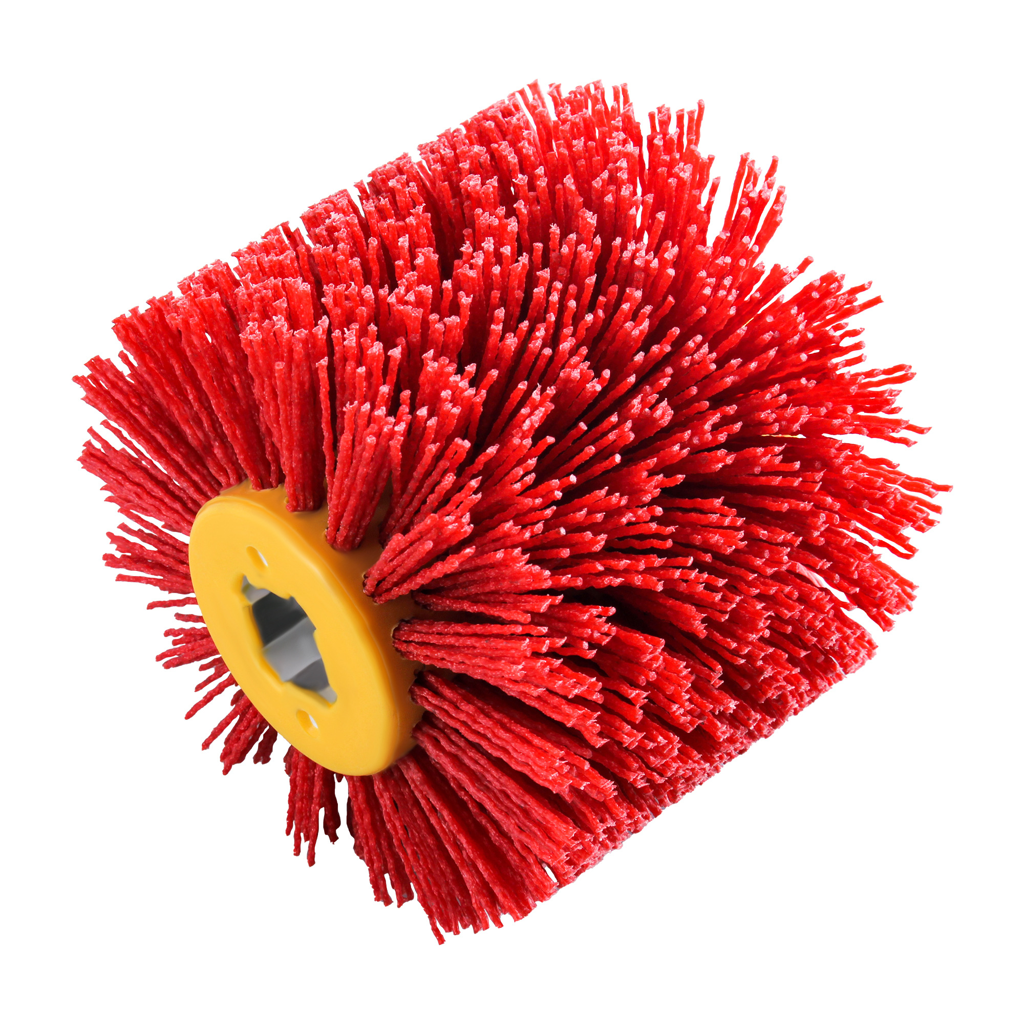Image of 80 Grit 120mm X 100mm Nylon Sanding Brush, 1-pack Polishing Wheel For Wood Satin Finishing On Rotary Machine Tools