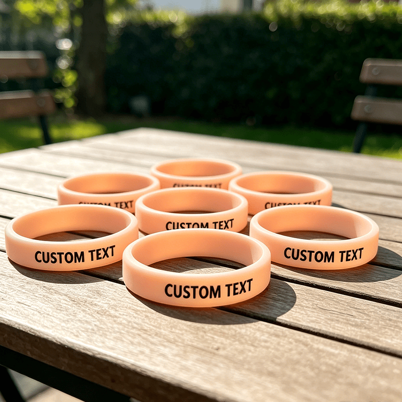 126pcs Pack Waterproof Silicone Wristbands for Events