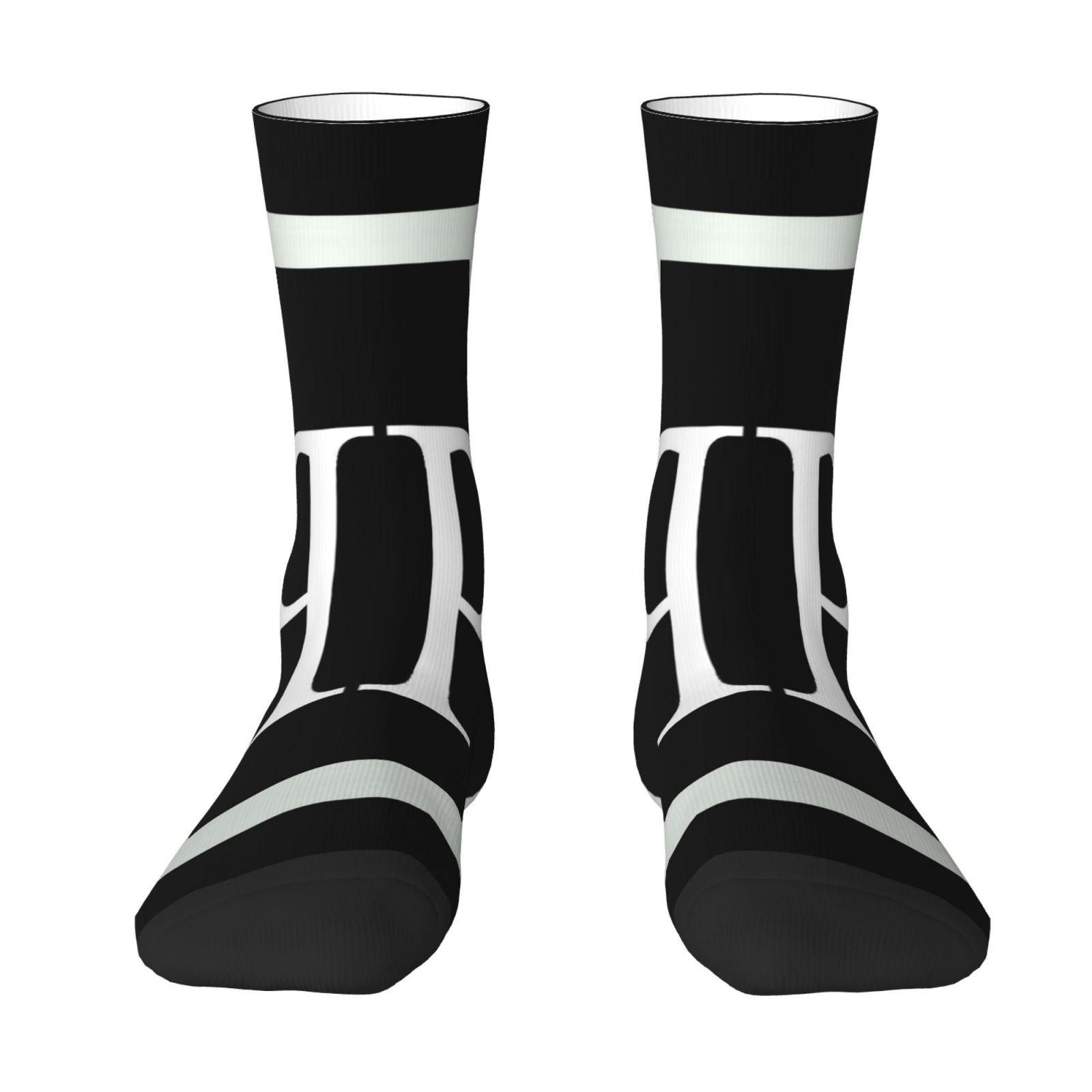 TEMU 1 Pair Of Men's 3d Socks, Featuring A -inspired Letter Logo
