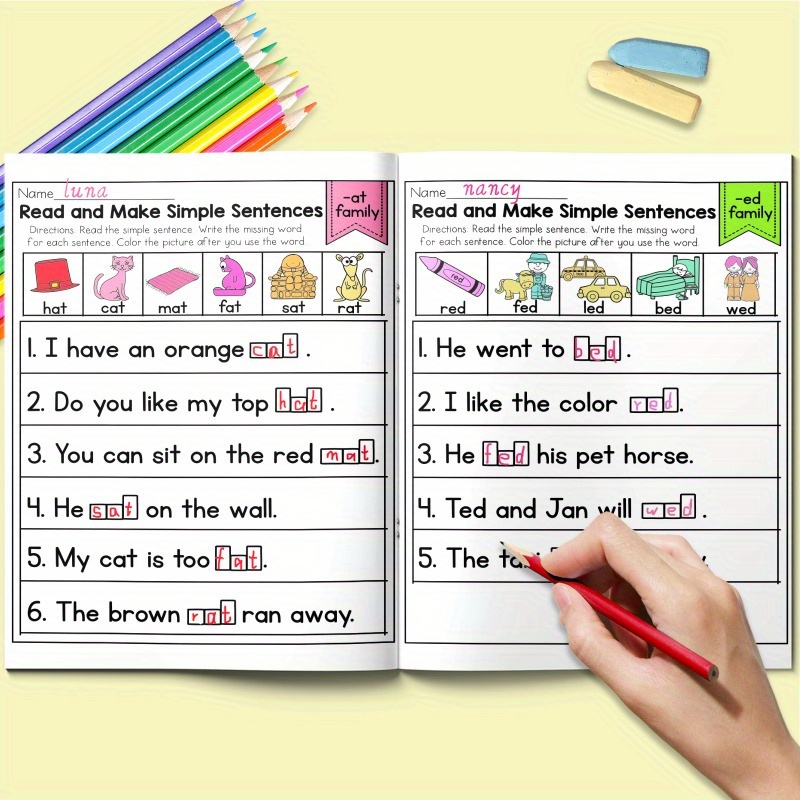 A Book for Children to Learn Sentences: Packed with Valuable Content, Essential for Starting Their Education, And an Excellent Resource for Early Learning.