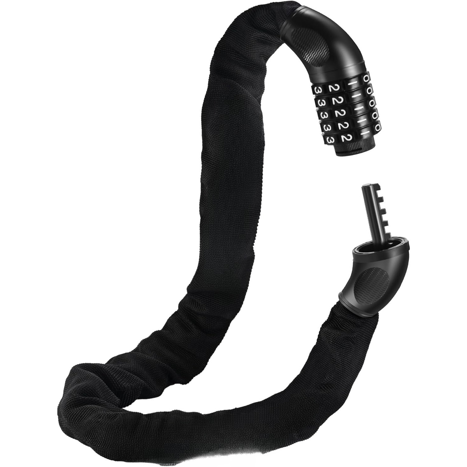 TEMU 90cm Chain Lock Bicycle Lock, Bike Lock 7mm Bicycle Lock Combination Lock Bicycle With Combination, Bicycle Chain Lock For Bicycles, Motorcycles