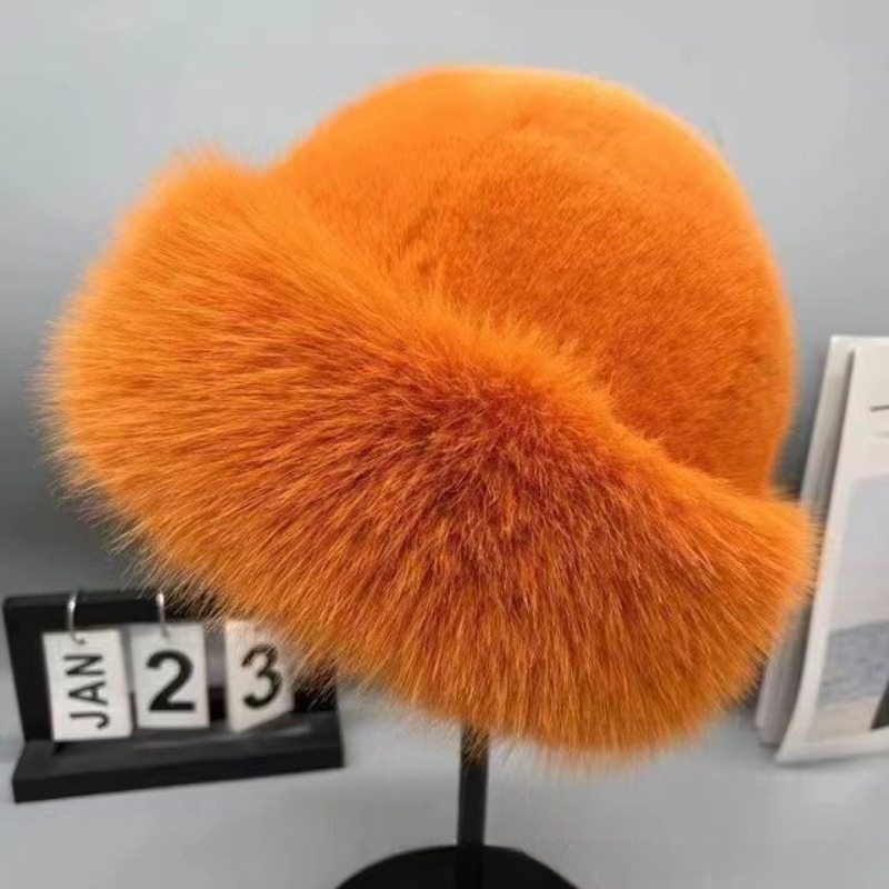TEMU 2026 New Mongolian Hat, Thickened Warm Fashion Bucket Hat, Women's Fisherman Hat Christmas Hat