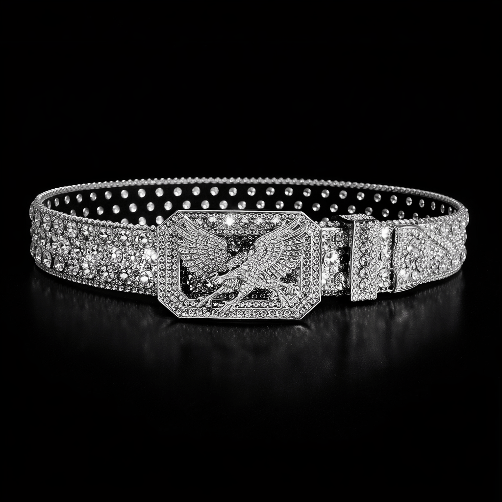 TEMU 1pc Of Men's/women's Western- Decorated Belt For Casual Wear. Suitable For , Summer, Halloween, Autumn And Winter. Suitable As A Gift For, For