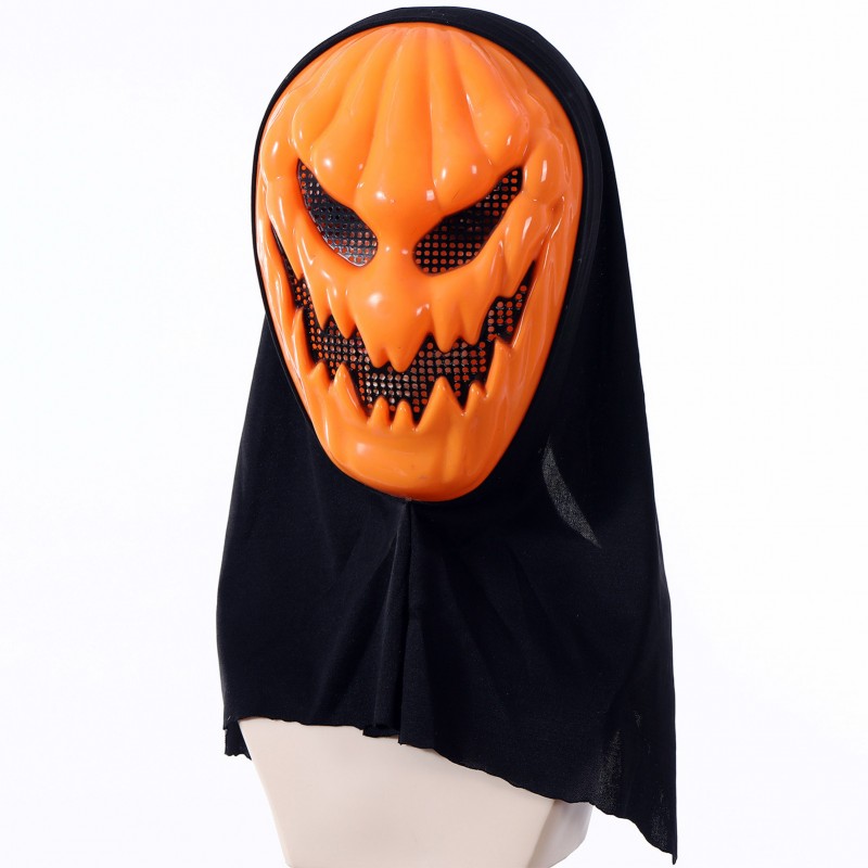 Realistic Pumpkin Face Mask for Halloween