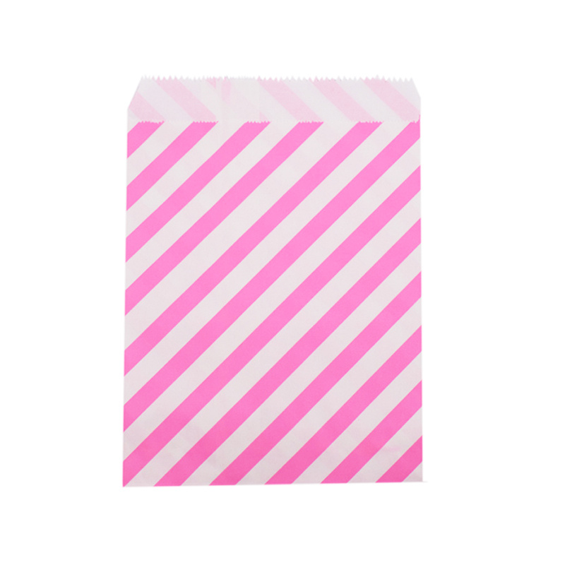TEMU Geschenk für Sie/Ihn 20 Stück 13X18Cm Bunte Gestreifte Kraftpapierbeutel, Geschenktüten für Gastgeschenke, Kleinteilaufbewahrung, Verpackungs-