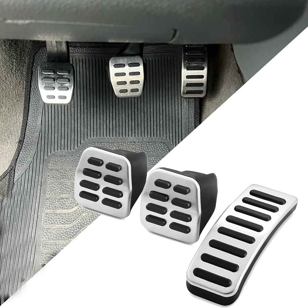 TEMU Kit de fundas para pedales de , freno y reposapiés para Volkswagen Polo, Golf 4, Bora, Beetle Rsi GTI R32, Audi TT, pedales A3 GTI, reposapiés,