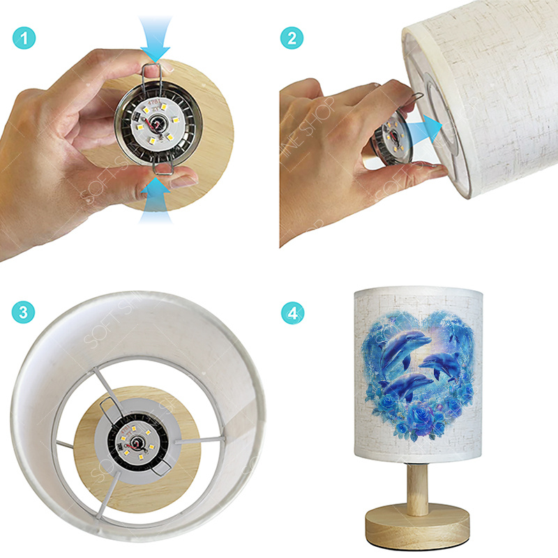 USB-Powered LED Fabric Desk Lamp