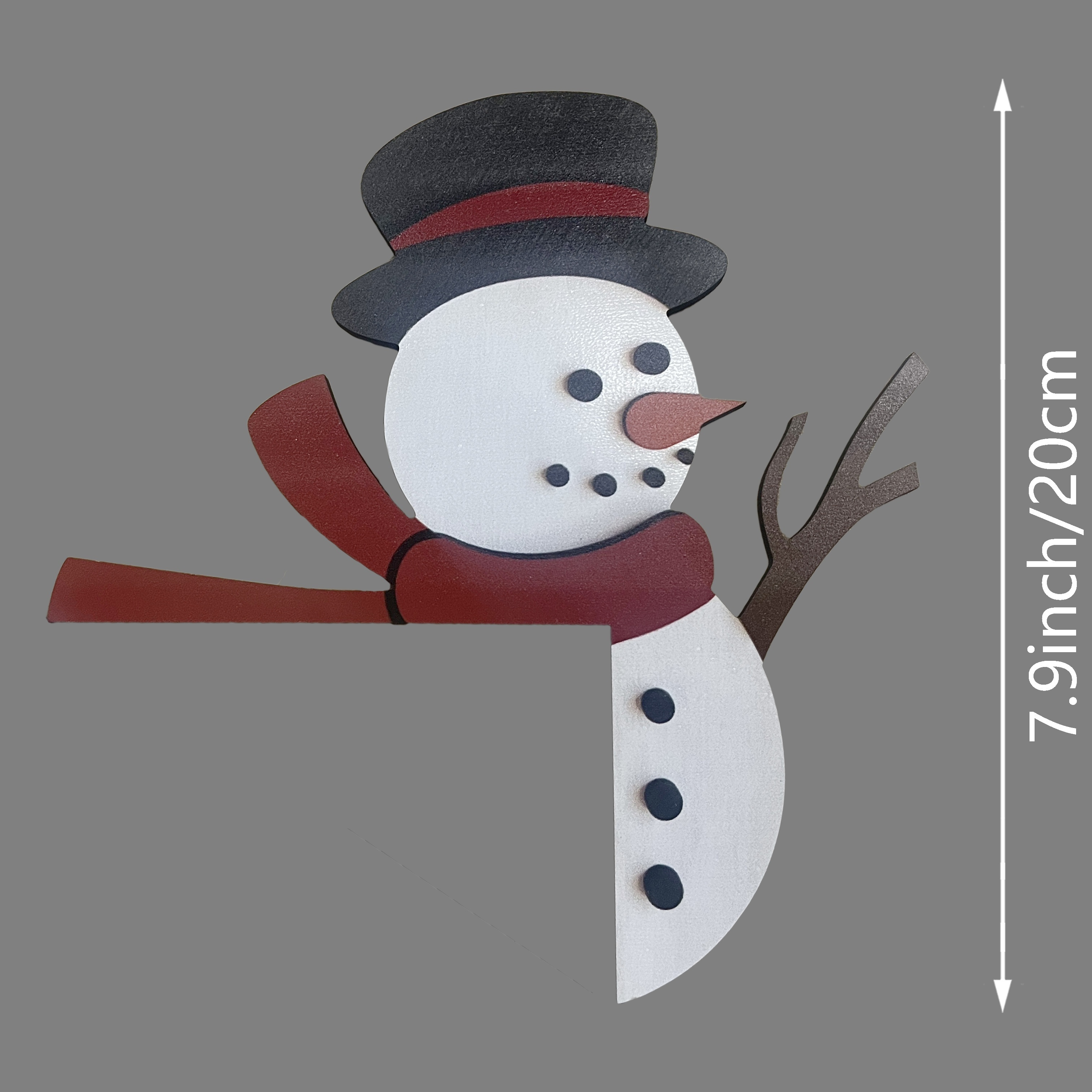 TEMU 2d Flat, 2pcs Snowman Door Corner Decoration - -hang Hanging Corner Brackets, Snowman For Christmas Trim, No Tools/, Festive Holiday Décor
