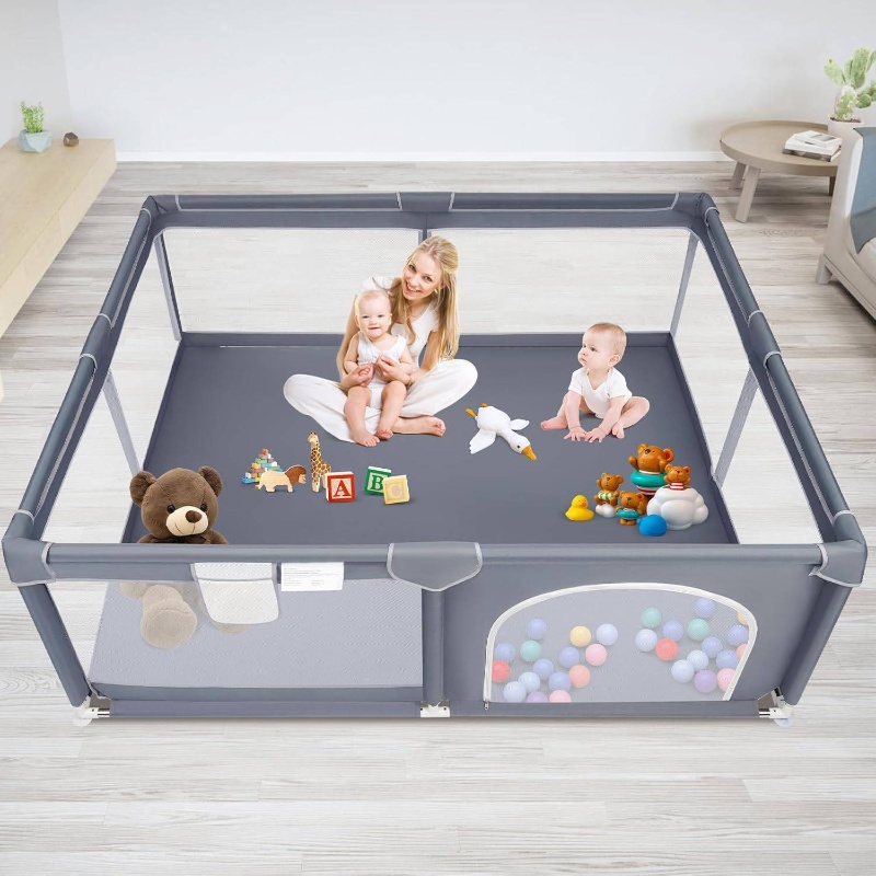 Microfiber Safety Playpen Image 7