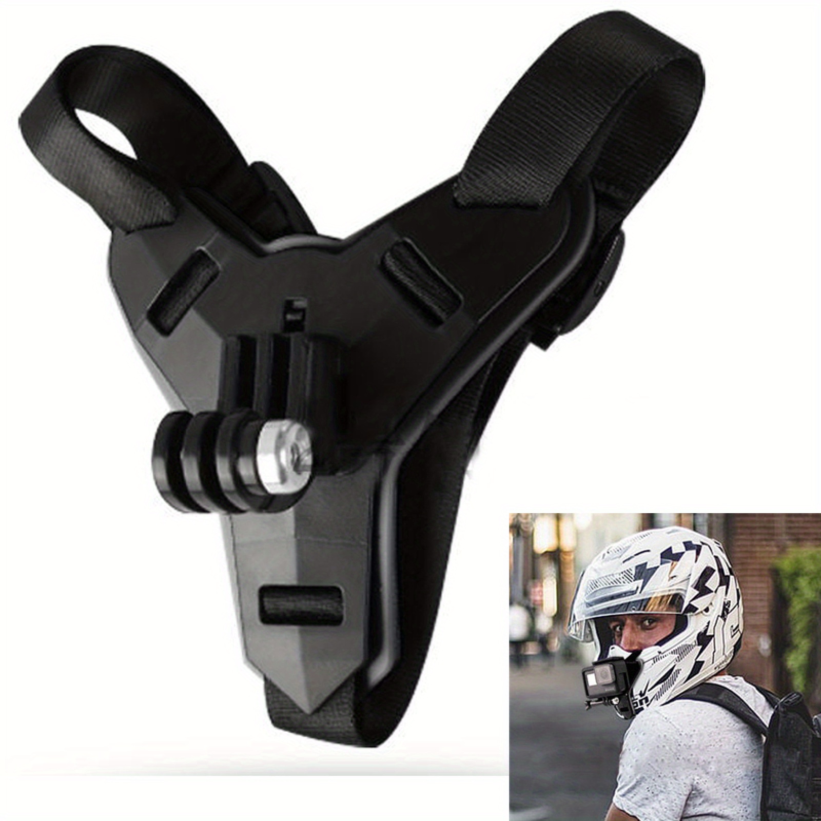 bike helmet extender Windance Motorcycle Lock with Quick Release Strap Buckle D Ring Extender, 7/8" Handlebar Pipe Mount on Luggage Rack Bumper Frame Tube, Tamper-Proof Anti Theft Lock for Motorbike (1) Half bike helmet with studded