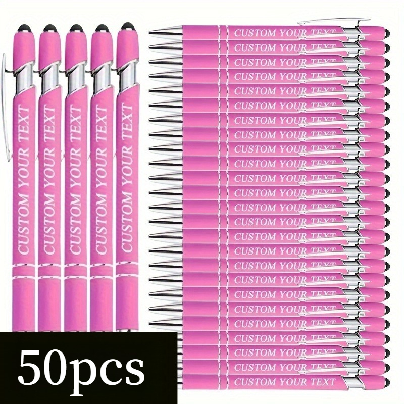 50 Retractable Ballpoint Pen Set, Elegant Metal Business Signature Pen, Smooth Writing, Suitable For Holiday Gifts In Offices/schools/business/conferences