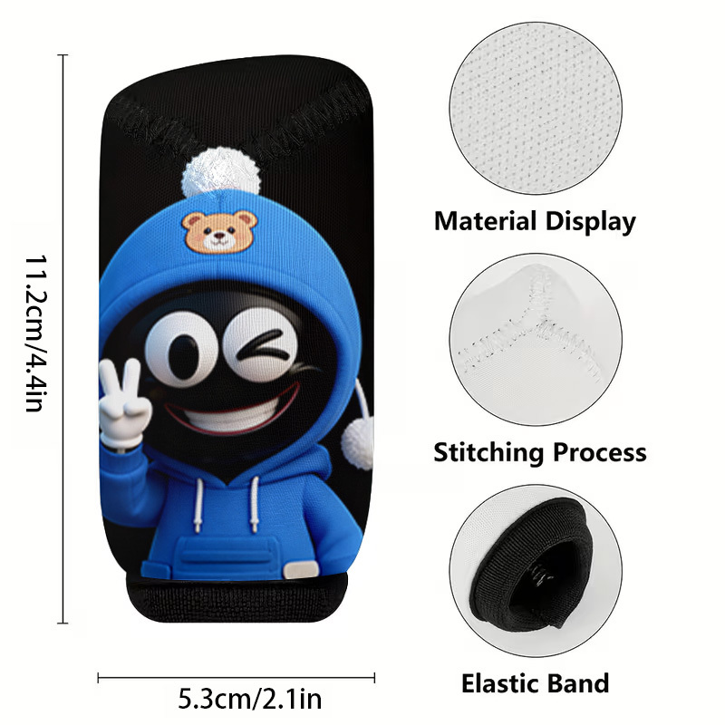 TEMU 1pc Cartoon Big- Cute Character Print Car Gear Shift Dust Cover, Fashionable Car Gear Protection Sleeve, Use, , And Wash, Suitable For Daily