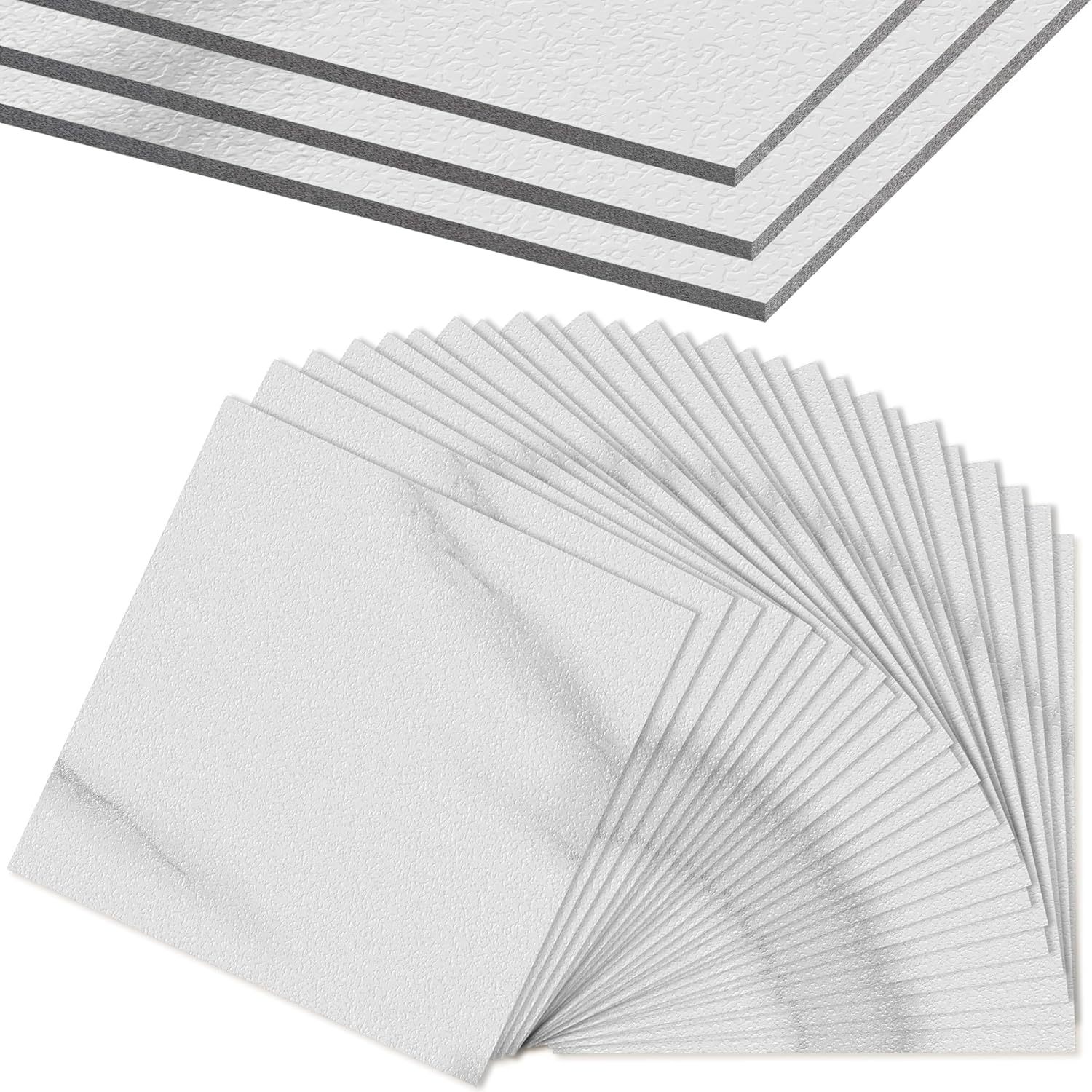 TEMU Vinyl Flooring Self-adhesive Pvc Flooring 30x30cm Vinyl Flooring Selectable Laminate Flooring Waterproof Cuttable Adhesive Vinyl