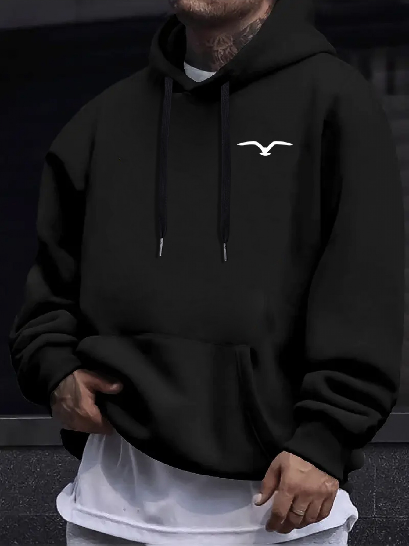 Men's Trendy Cozy Printed Hoodie - Versatile Autumn & Winter Sweatshirt
