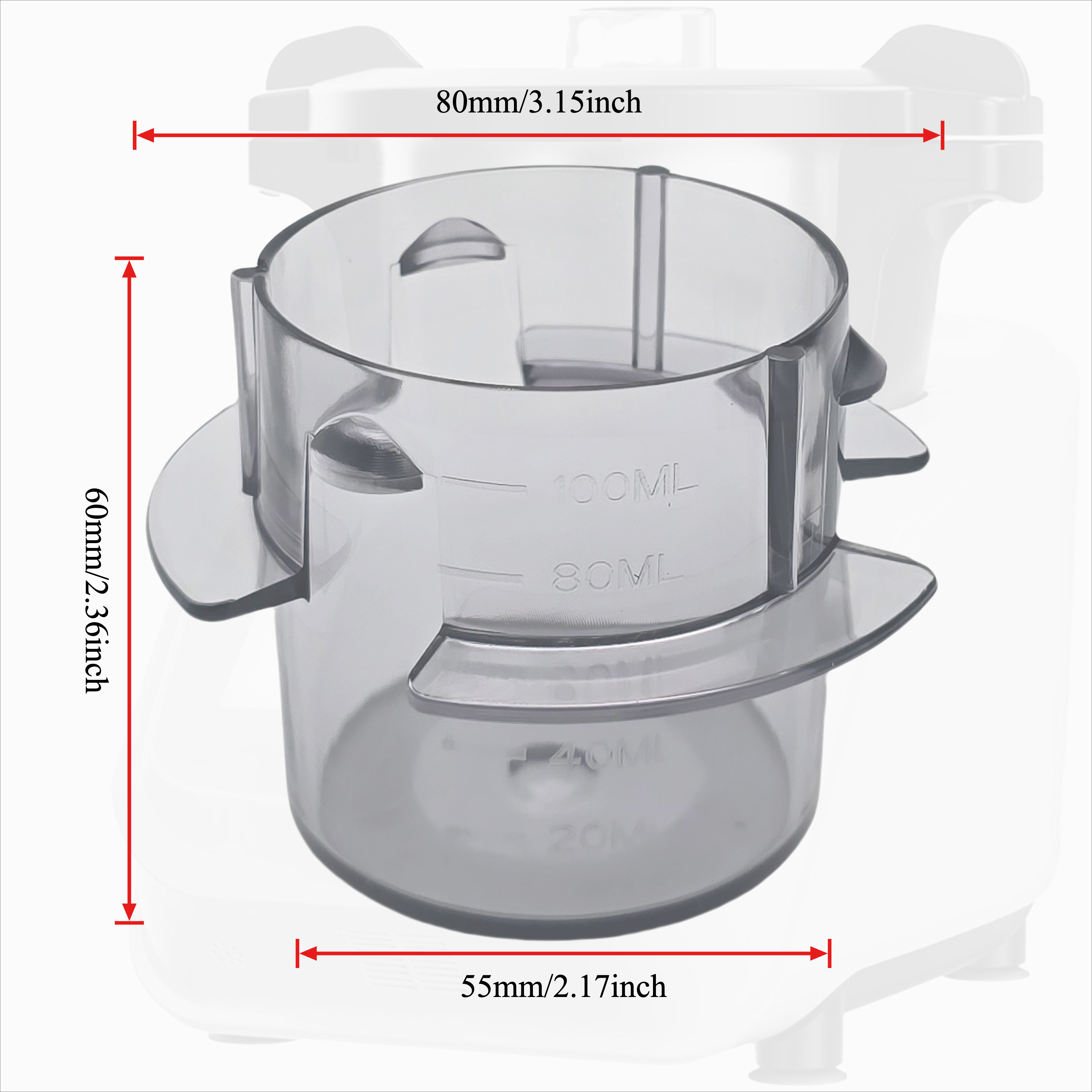 100ml Measuring Cup Cover For Cuisine Connect/smart/trendy, Design Prevents Measuring Sealing Cap Kitchen Accessory