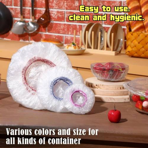 280 480pcs durable plastic bowl covers for kitchen use elastic reusable food covers ideal for bread storage and outdoor activities