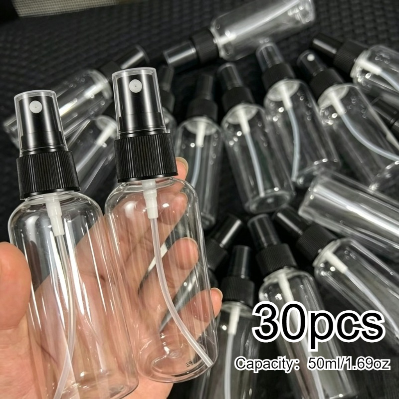 TEMU 30pcs Mini Spray Bottle Refillable Travel-sized Suitable For Makeup, Skincare,, Cologne Dispensers - Compact 50ml/1.69oz Individual Bottles With