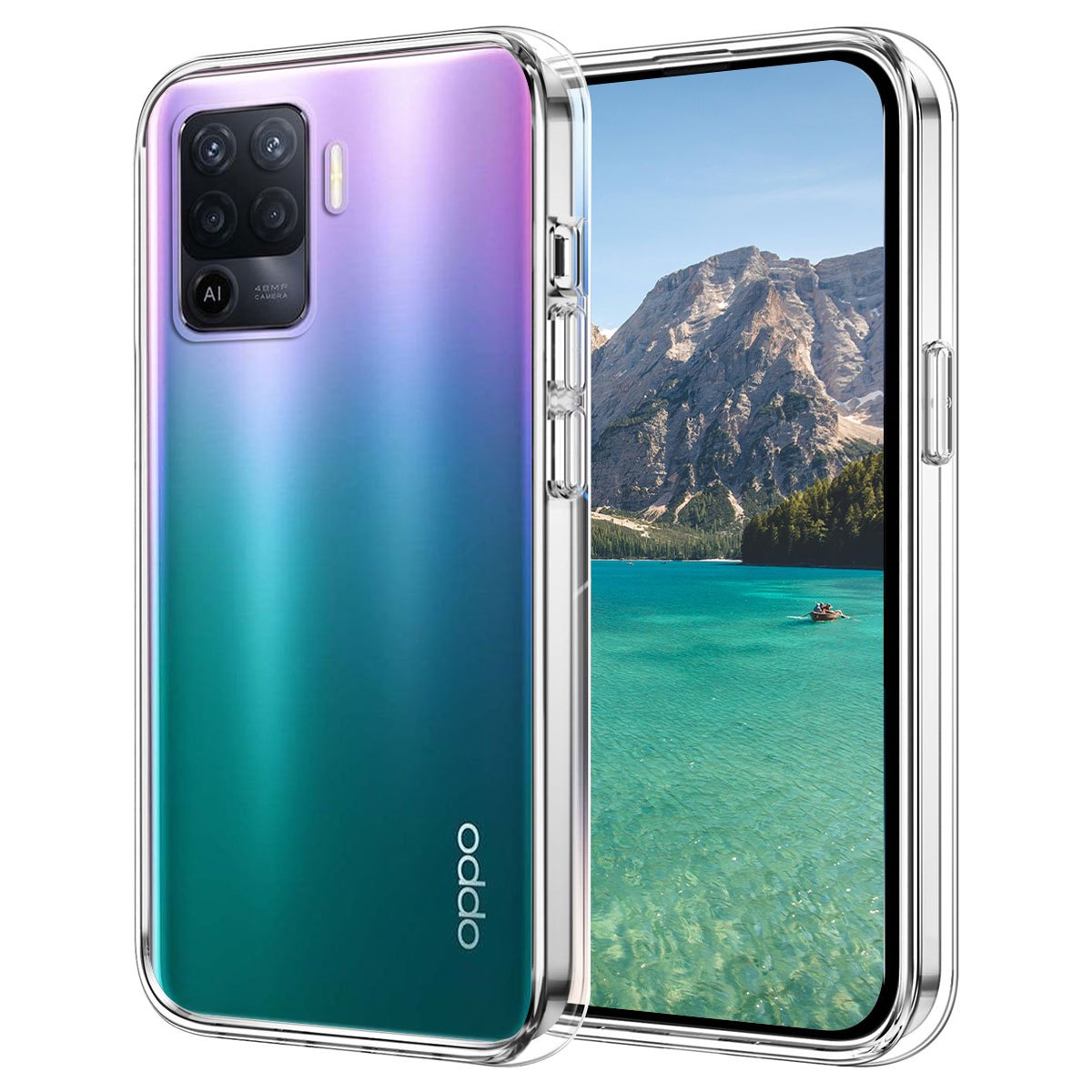 TEMU Flexible Shock-resistant Protective Case For Oppo A94 4g, , Protection, -resistant Back Cover, .