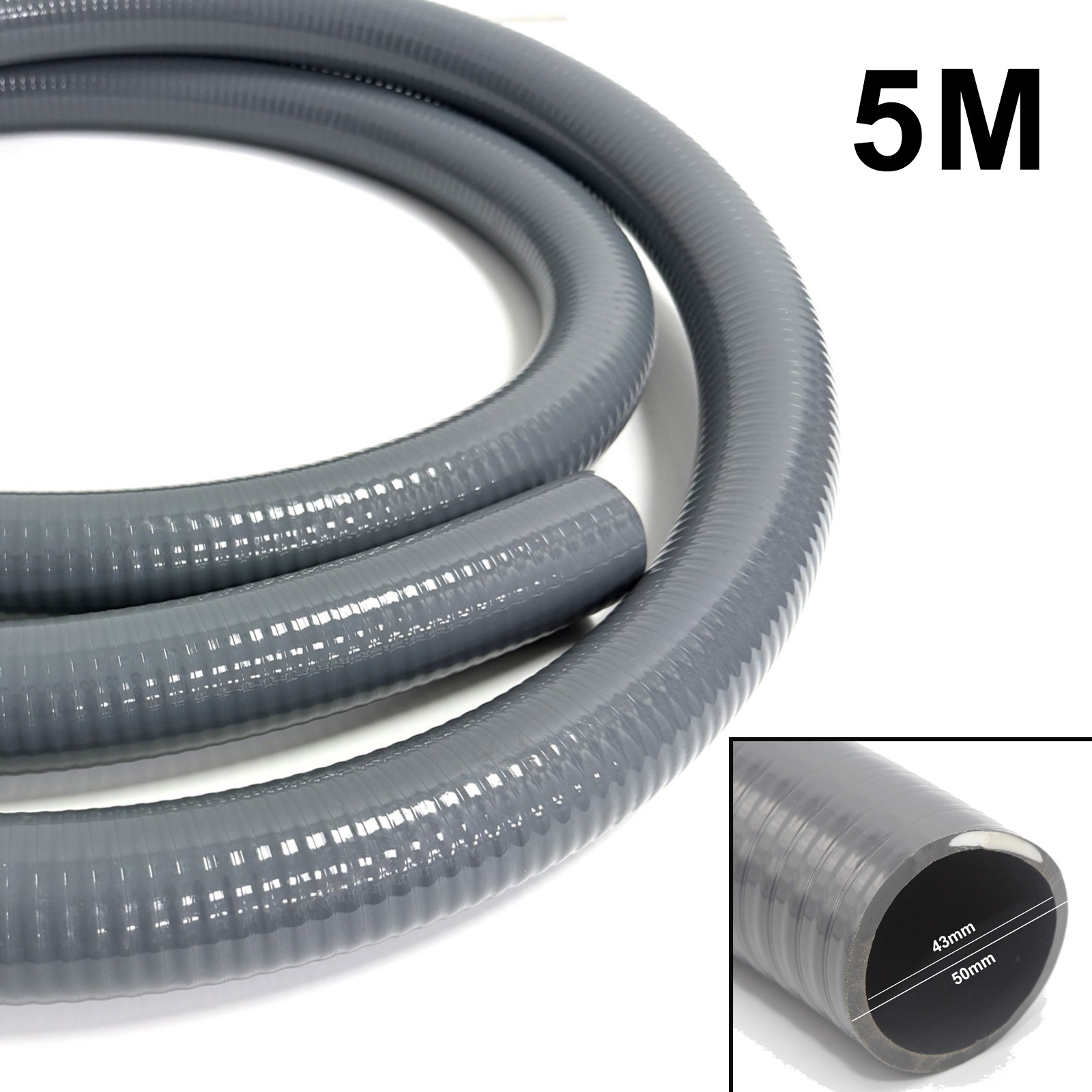 Image of /5m 50mm Pool Hose, Swimming Hose, Hose, Solar Hose, Water Suction Hose, Roof Drain Pipe/downpipe