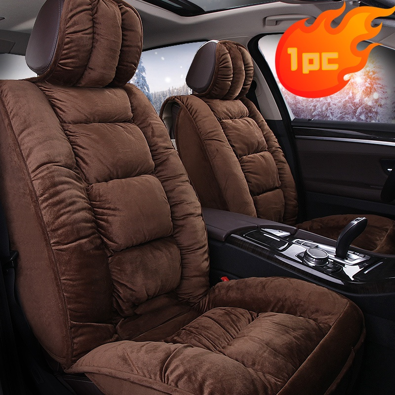 TEMU 5pcs/1pc Car Accessories Interior Seat Covers, Universal Plush Soft Car Seat Cushions