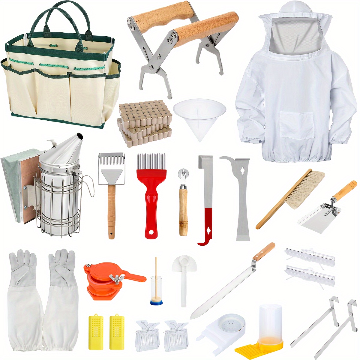 1 30 sets of complete beekeeping supplies beginners beekeeping set beekeeping jacket bee hive equipment beekeeping tools and supplies complete set of beekeeping supplies beekeeper