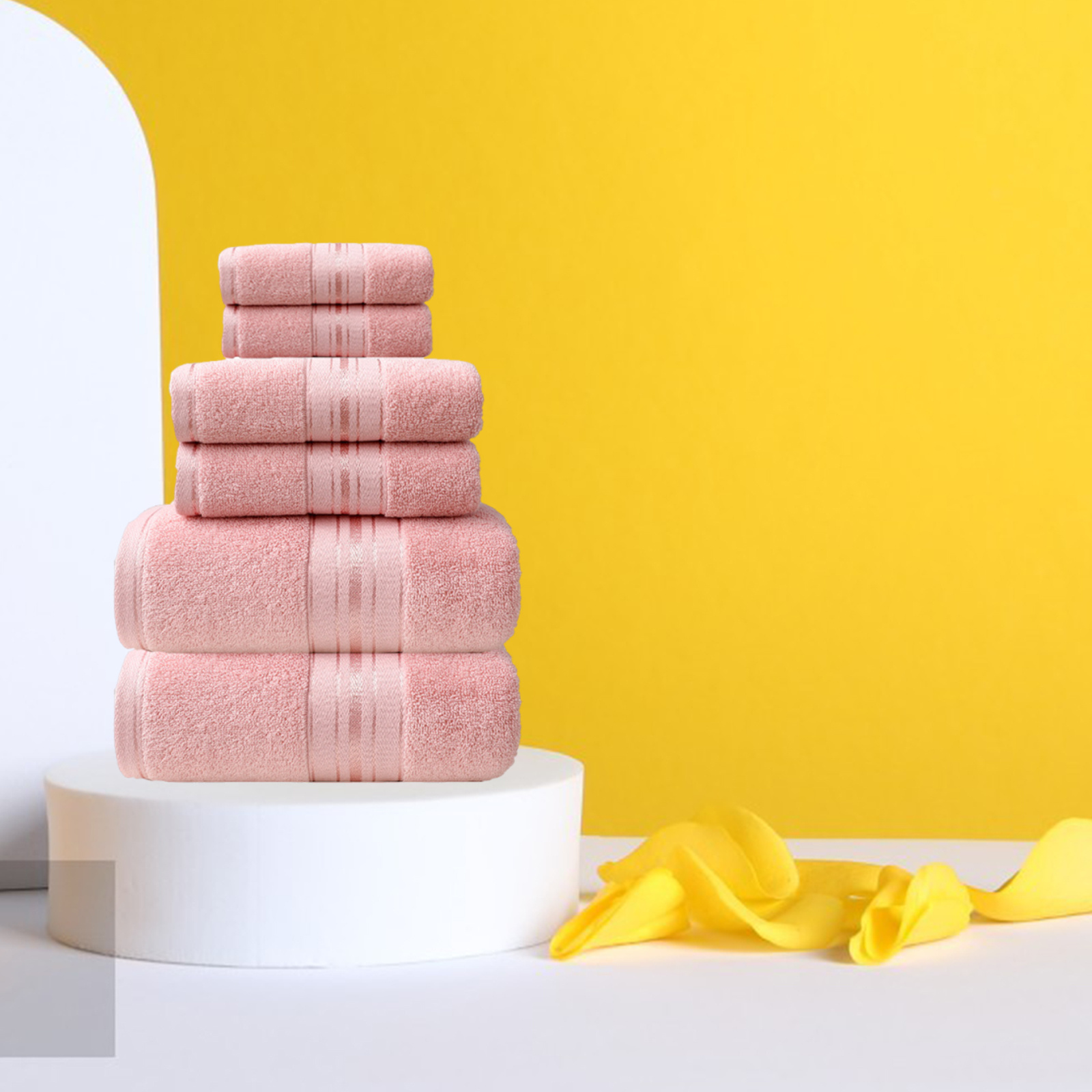  a face towel chest bath towel absorbent 2 square bath towel six piece set details 0