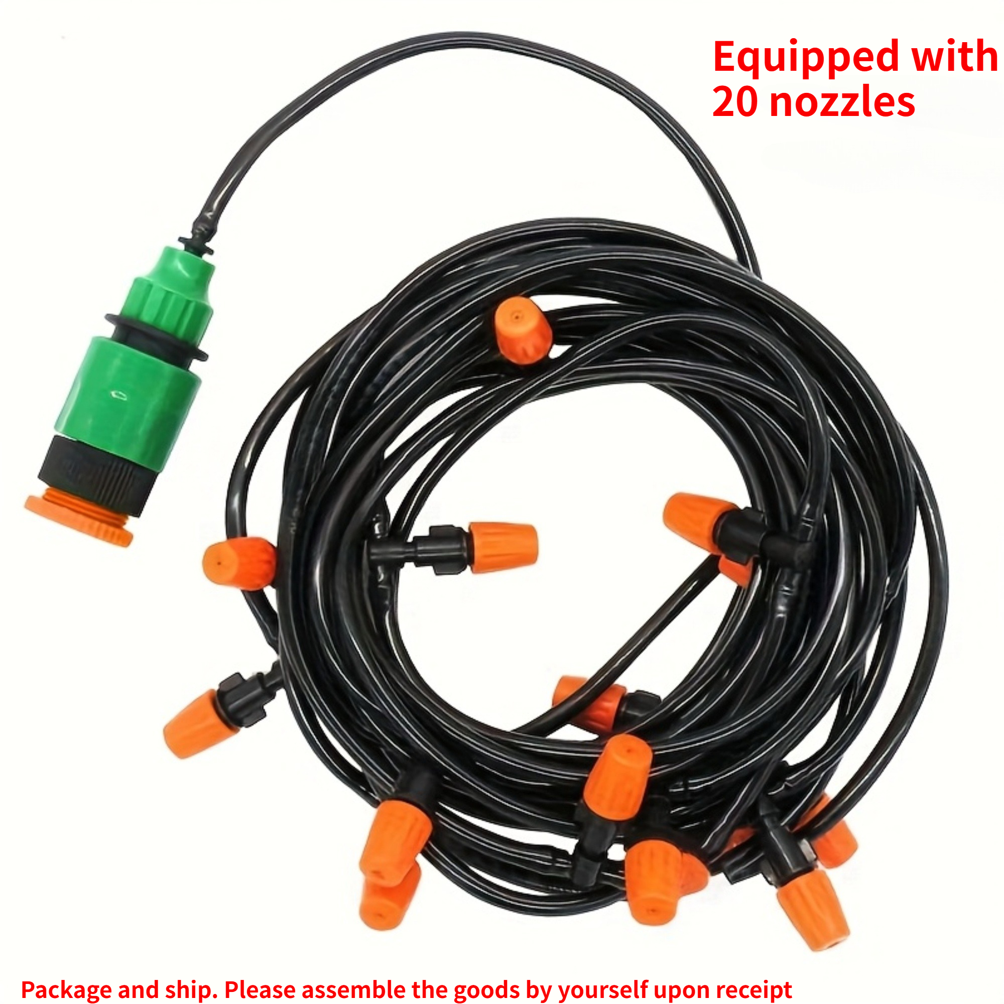 Ldq Portable Micro-irrigation System With Automatic Durable Pvc Garden Watering Kit - Adjustable Flow Valve & Sprayer Nozzle, No Electricity Required, Suitable For Outdoor Plant Care,, Farm Irrigation