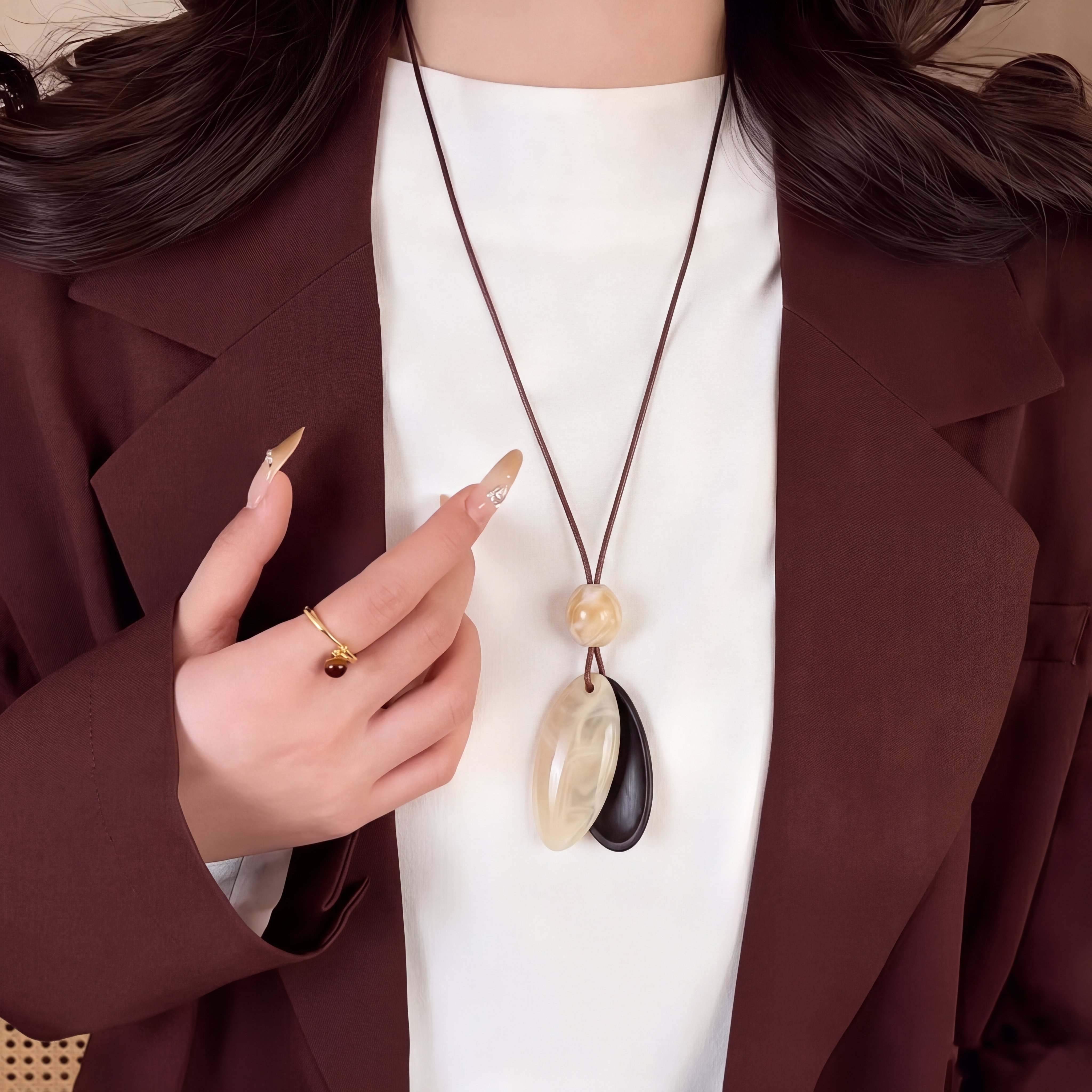 3-Pack Adjustable Long Layering Necklaces, Boho Inspired