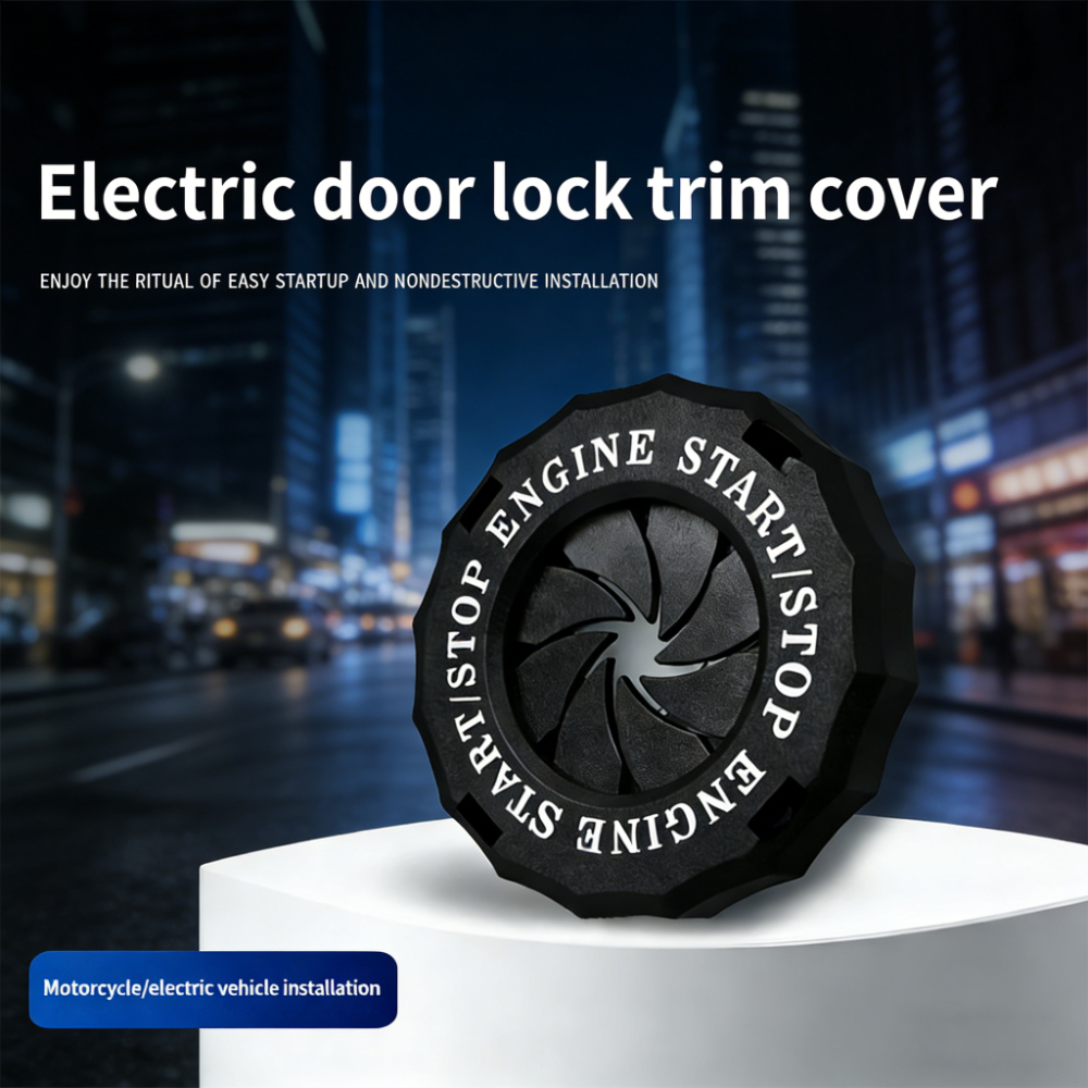 TEMU Anillo decorativo para con una llave de coche, cubierta embellecedora para cerradura de puerta eléctrica, cubierta decorativa para botón,