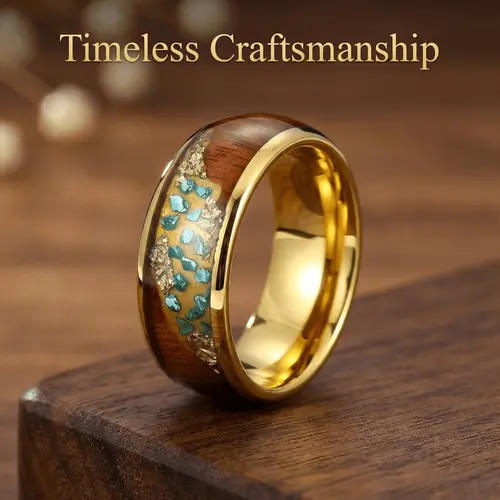 aquamarine ring for men sold on Temu United States