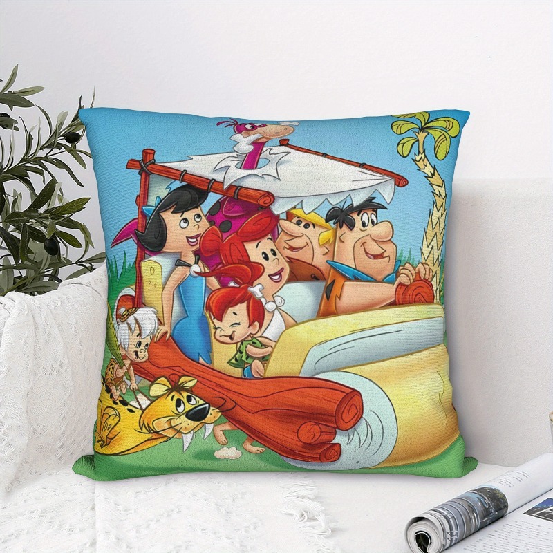 TEMU 2d Flat Printing, 1pc, 2d Printed Pillow Cover - Vibrant Outdoor Adventure For Living Room Single-sided Printing, No Embroidery, Pillow Inserts