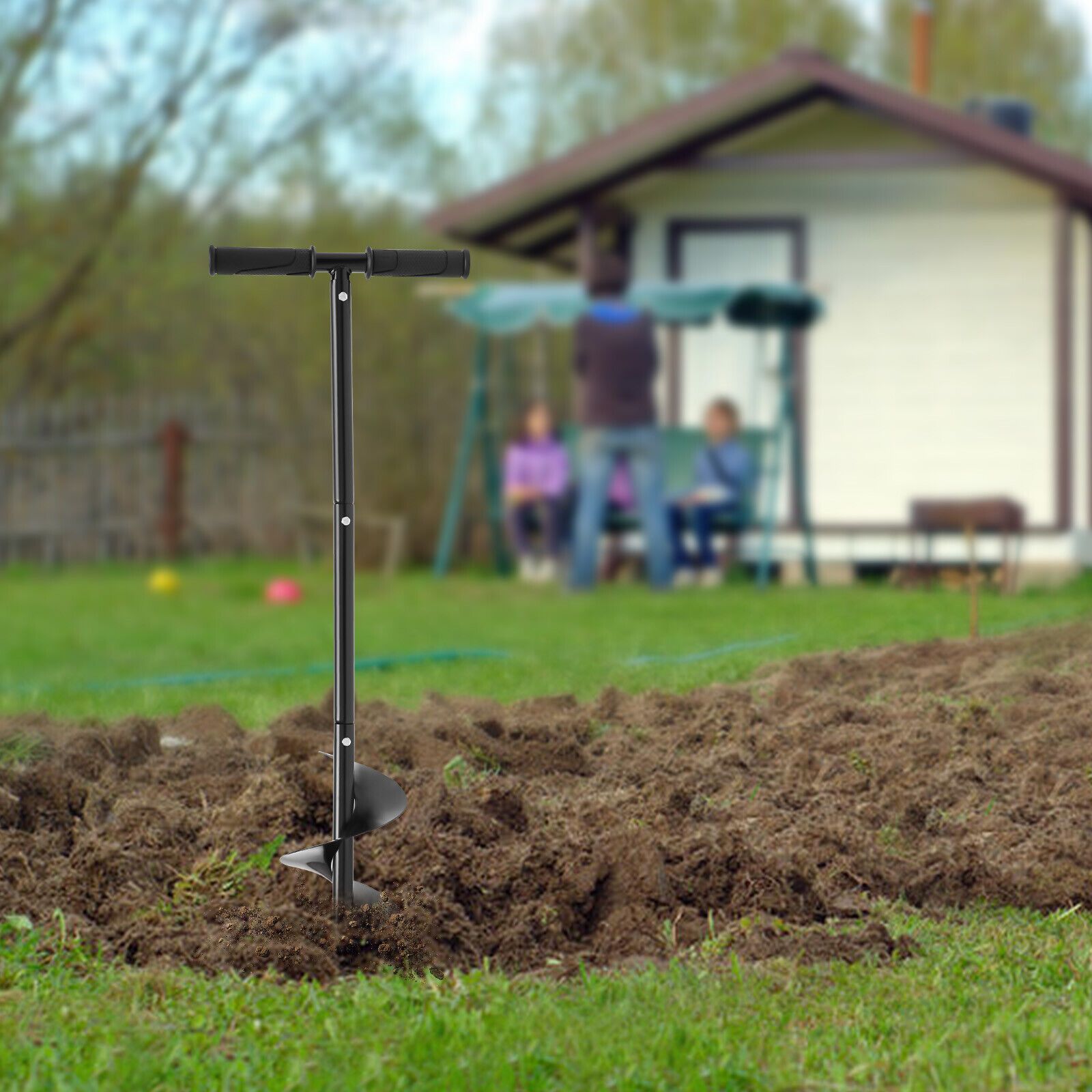 TEMU Handmatige Bodemverrukker Fertilizer 15*85cm met Klauw Handschoenen