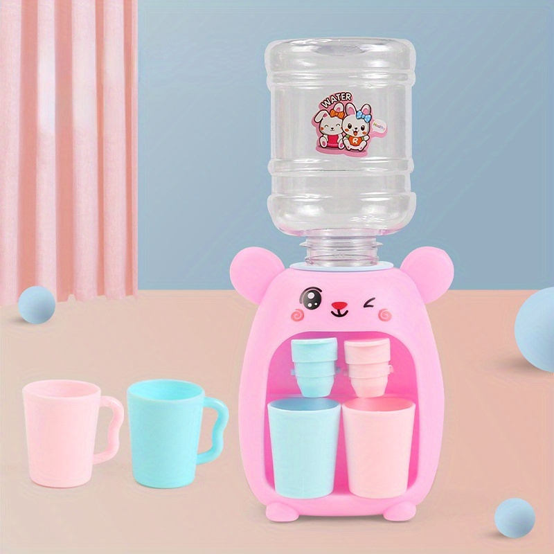 Mini Dispensador De Agua Dispensador De Agua Eléctrico Juguete Para Regalo Restaurante Interior Rosa