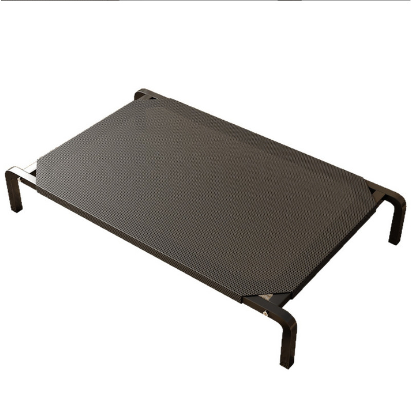 Image of Elevated Dog Bed: An Outdoor Elevated Dog Bed Designed For Small To Medium-sized Dogs. Assembly. Features A Washable, Breathable, And Cool Nylon Mesh Fabric. Indoor Pet Bed, Black, 36.22 .62in.