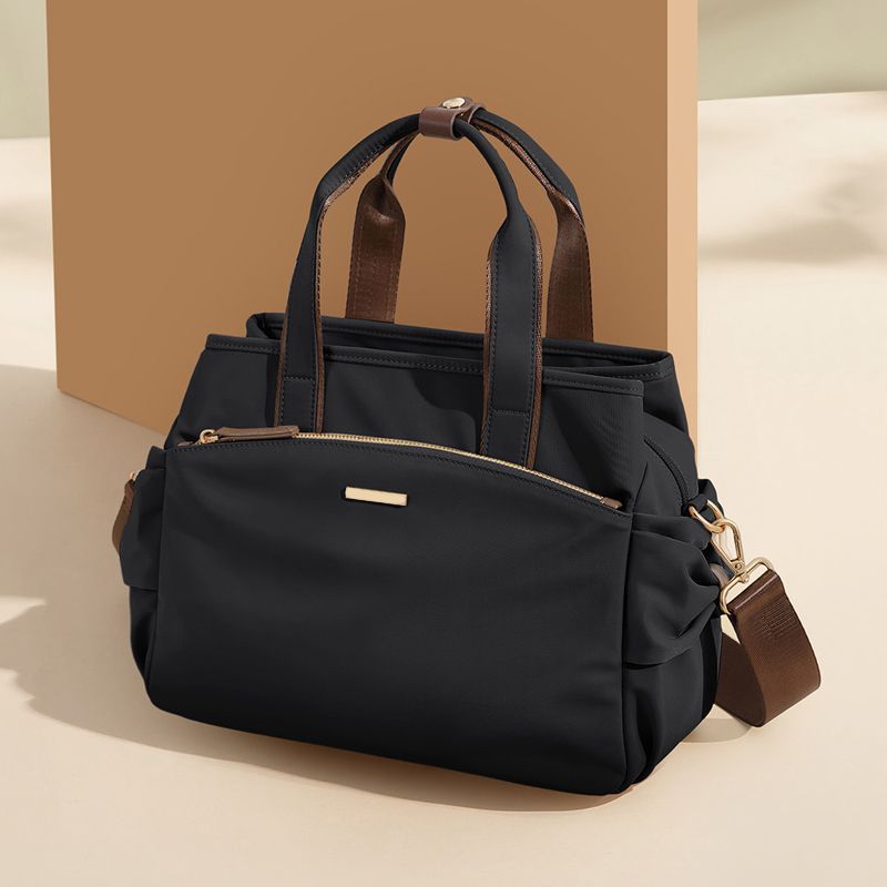 TEMU Bolso de para Mujer 2025 Bolso de Moda | Bolso Tote de Gran Capacidad para Madres de , Diseño Cruzado de Moda, Tela con Forro, Estilo Casual por