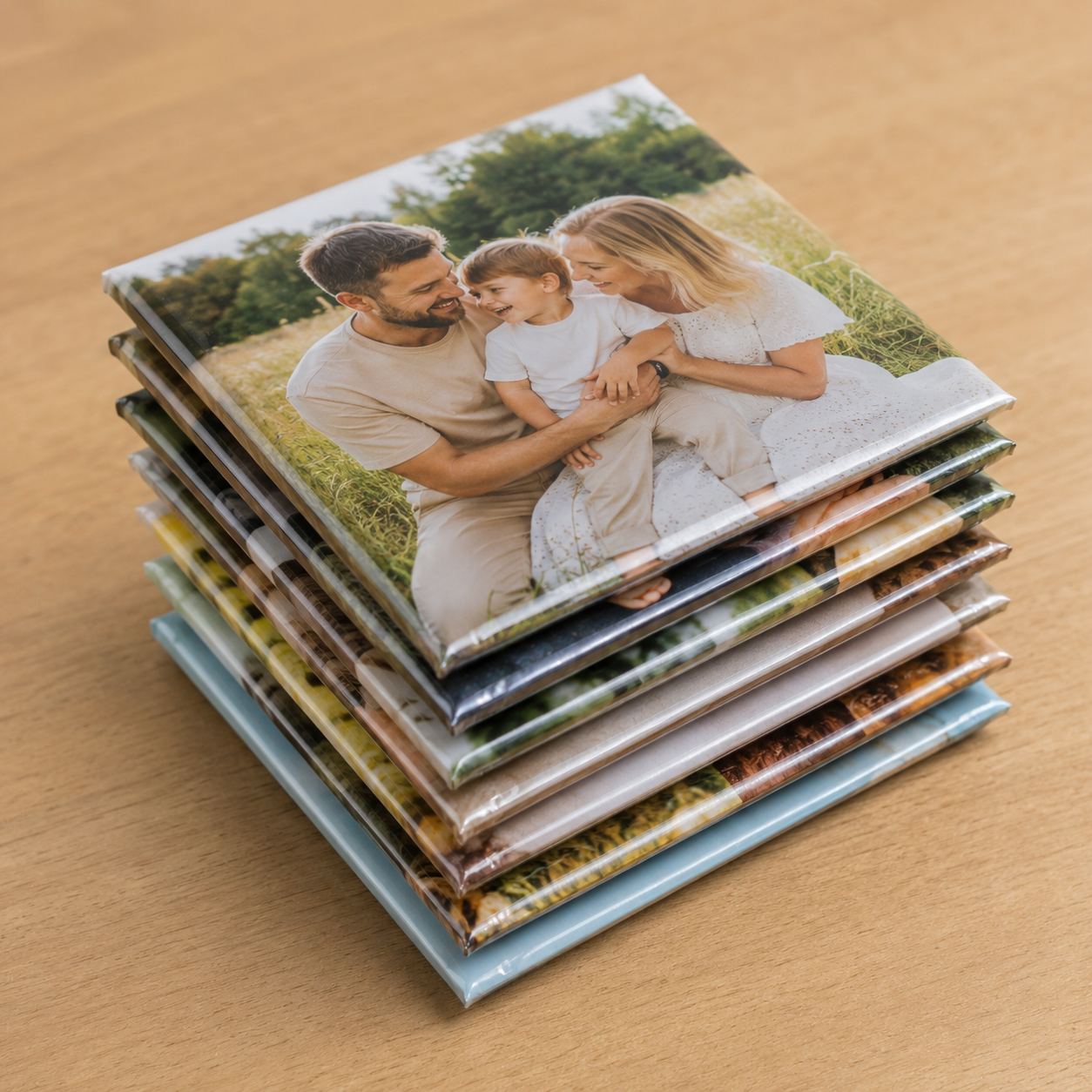 32pcs Custom Square Photo Magnets for Refrigerator Decor
