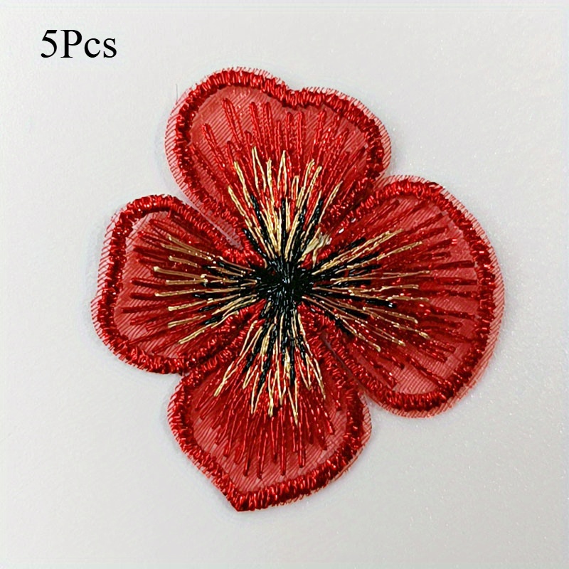 E-shop Bestickter Vierblättriger Blumen-Patch Stoff Patch Spitze Vierblättriger Klee Kleidung Zusätze Zusätzliche Materialien