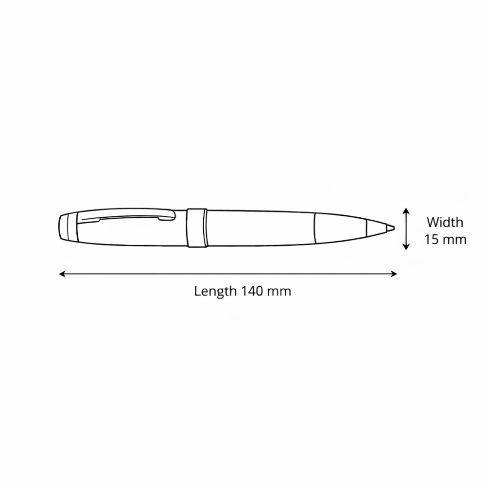 E-shop Nostalgischer Malstift Exklusiv für , Gedenk-Edition der Ära 1965-1980, Feines Spitzen-Design, Reichhaltige rote und schwarze Tinte, Metallische