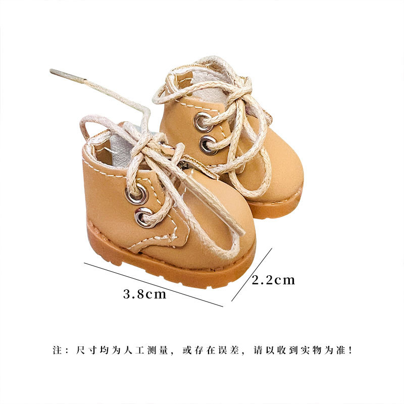 Dollhouse New Product [mini Tooling Style] Dollhouse Scene With 1/6 Point Bjd Brown Lace-up Small Leather Shoes, Miniature Furniture Additions, A Must For Baby House Decoration