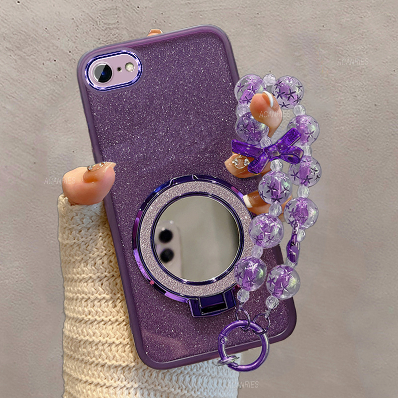 TEMU Phone Case: Luxury Candy Tpu Glitter Card With Lens Protector Soft Phone Case For Iphone 16e/ 6/ 6 Plus/ 6s/ 6s Plus/ 7/ 7 Plus/ 8/ 8 Plus/ Se