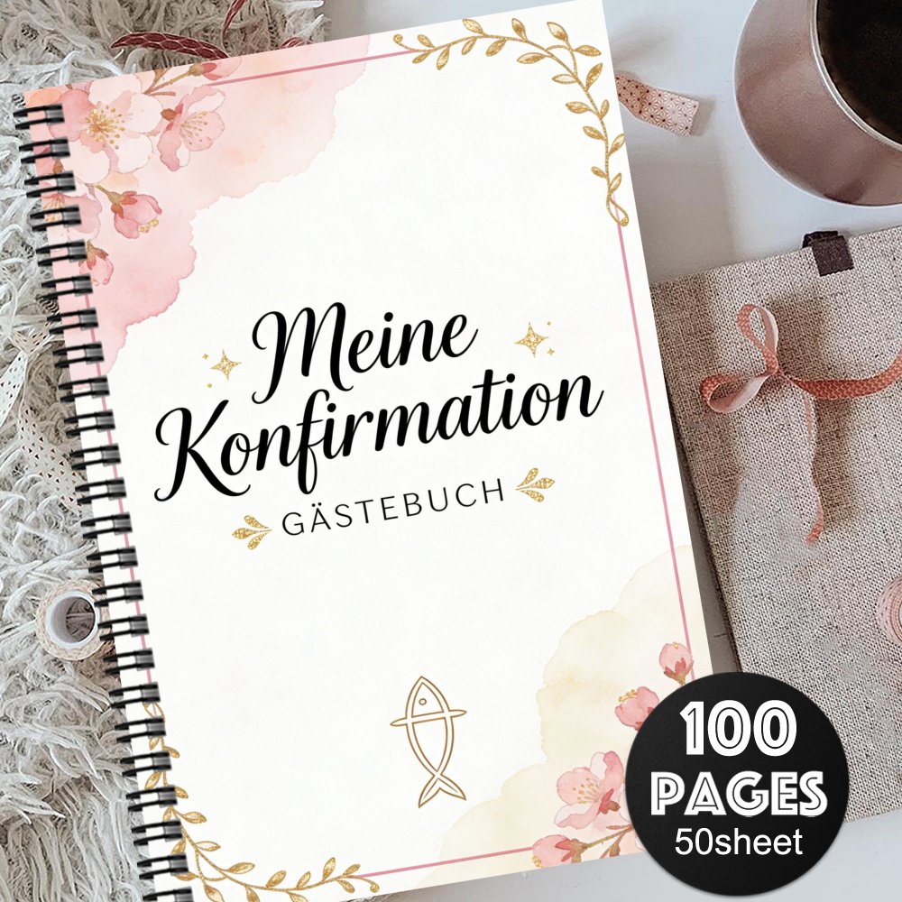E-shop Ästhetische deutsche Kirche Gästebuch | Firmung Erinnerungen Souvenir Album, Gästebuch für Konfirmation Eucharistie Kirche Liturgische