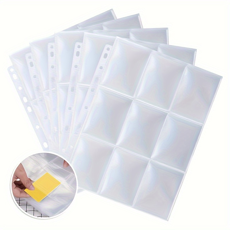 a4 card sleeves Amazon.com: WINTRA Superior 9-Pocket Double-Sided Trading Card Pages, 900  Pockets Side-Loading Card Binder Sleeves,Card Protector Sheets for Various  Trading and Sports Cards : Toys & Games main image 0
