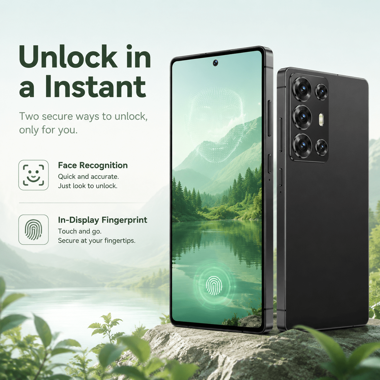 smooth gaming experience unlocked phone with 4gb 64gb large memory provides responsive control and stable performance   with 6 8 inch hd screen   facial unlock and complete additions Product details 4