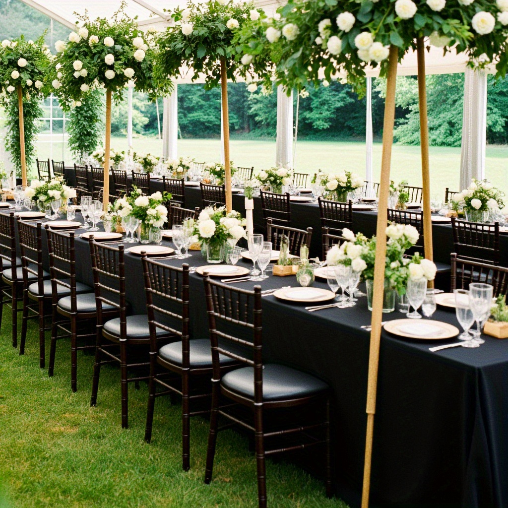 tischdecke eine premium übergroße schwarze tischdecke