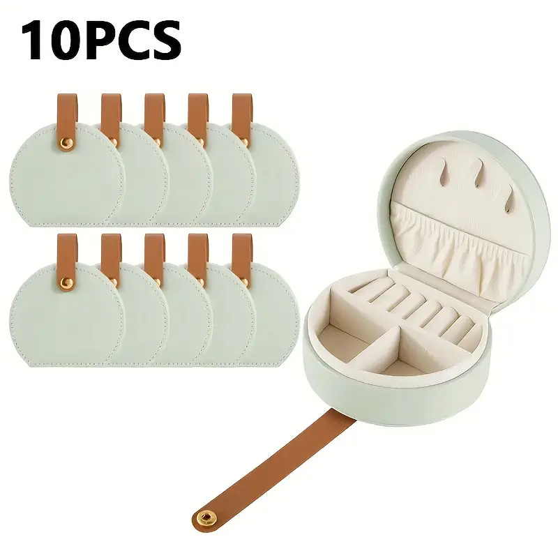 10pcs Personalized Minimalist Portable Jewelry Box Set