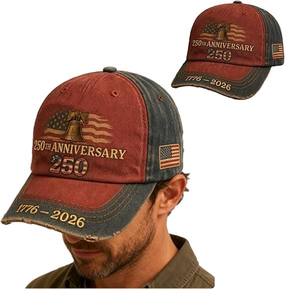 250Th Anniversary USA Patriotic Baseball Hat, American Independence Cap, Adjustable Vintage Style - Perfect Gift for Patriots, Holiday Gear, And History Enthusiasts