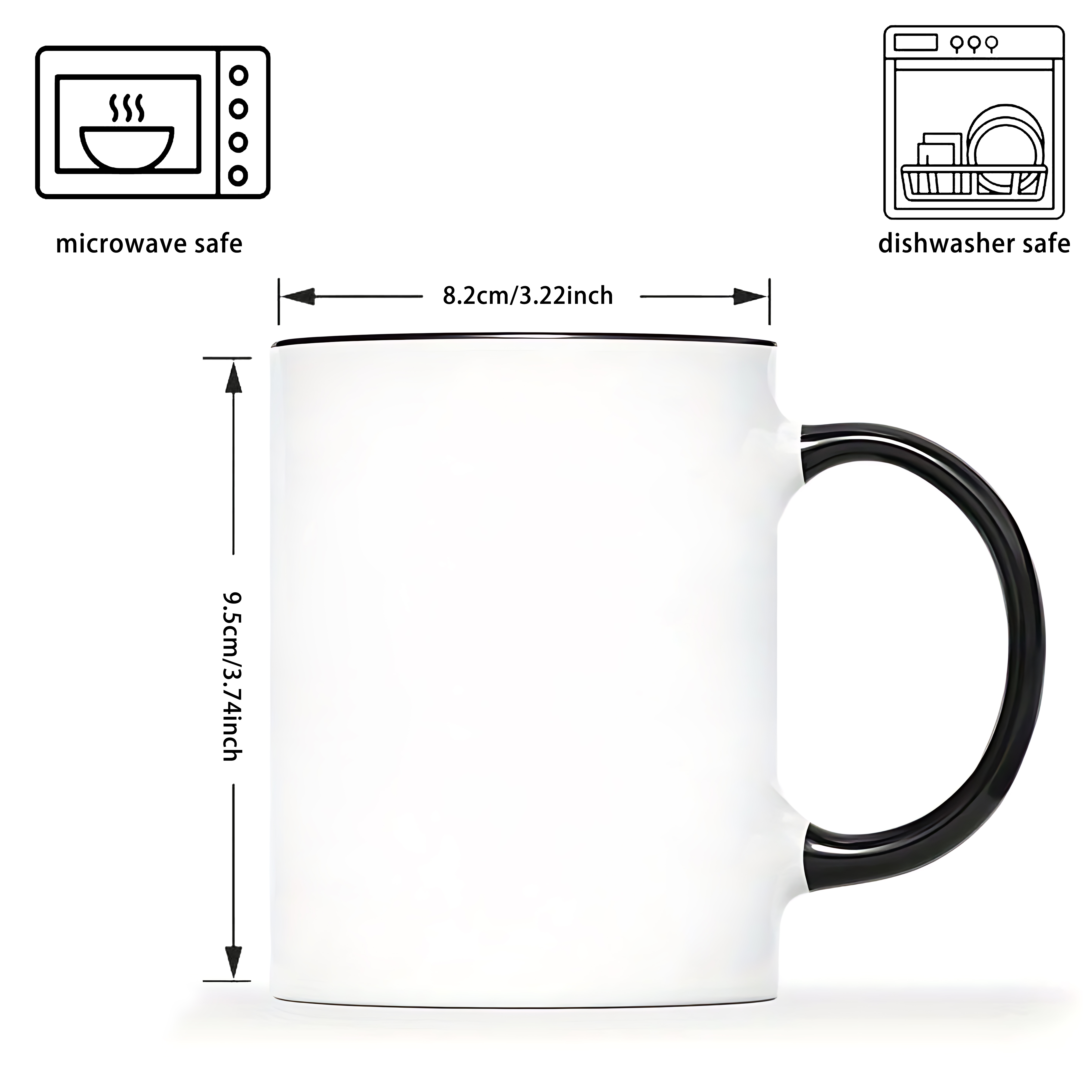 1pc 11oz coffee mug with the hair   design microwave oven safe reusable insulated cup with black handles high   durable drinkware perfect gift for men women bar accessories stylish font graphic coffee cup   design 5