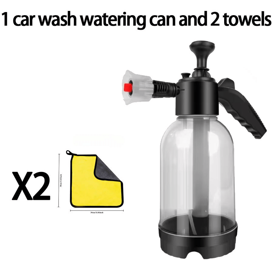 TEMU 3pcs Car Cleaning Tool Set: Foam Nozzle, Handheld Foam Spray Gun, High-pressure Spray Gun - For Professional Car Cleaning