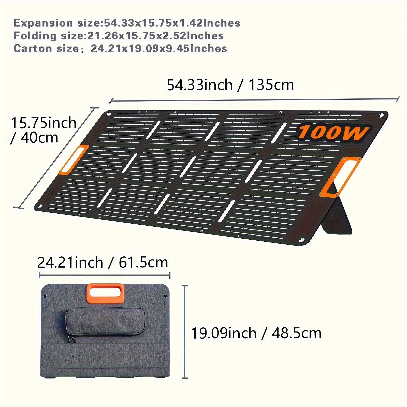 cargador solar plegable para camping y apagones
