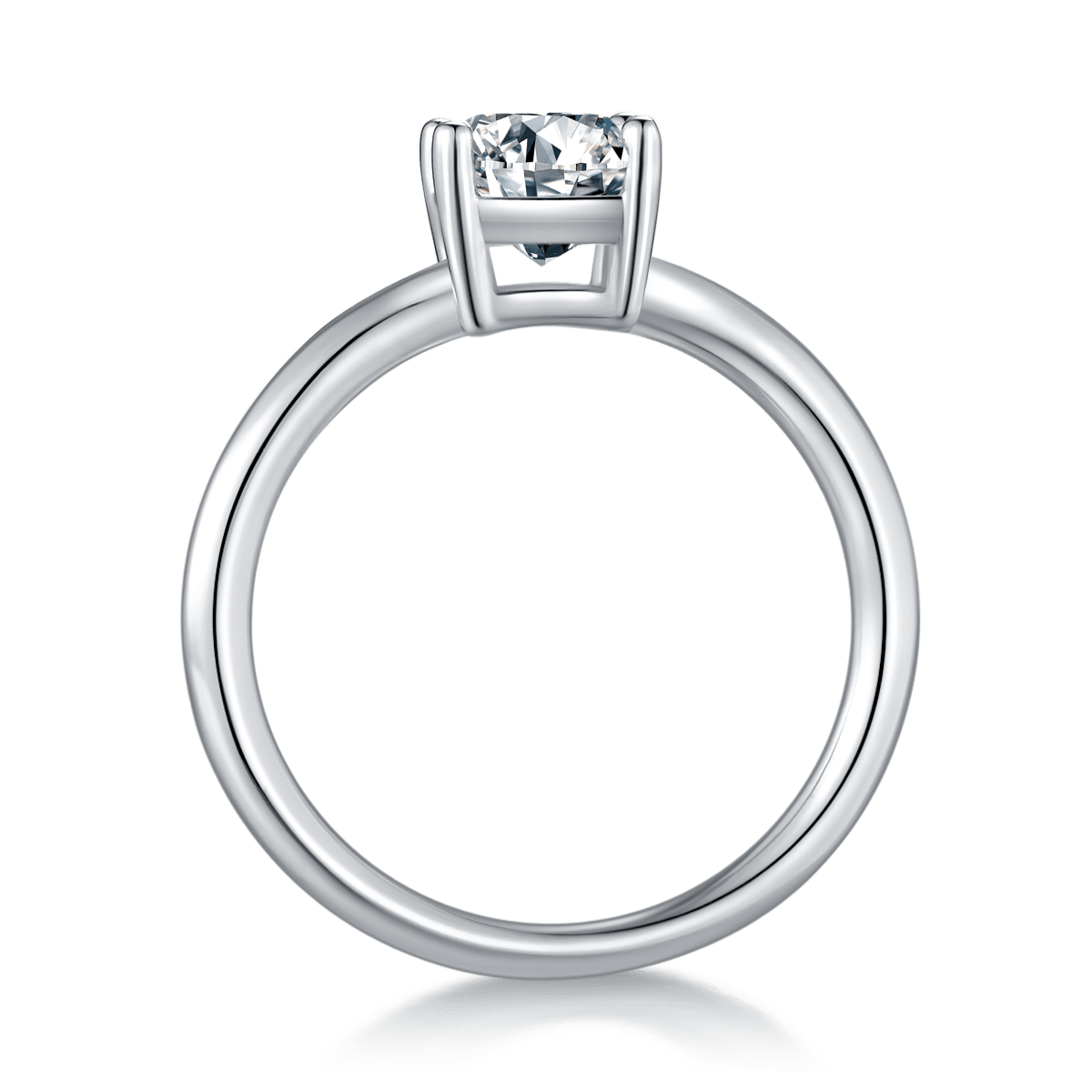 Women's S925 Silver Moissanite Wedding Engagement Ring